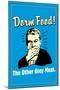 Dorm Food Other Gray Meat Funny Retro Poster-Retrospoofs-Mounted Poster