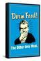 Dorm Food Other Gray Meat Funny Retro Poster-Retrospoofs-Framed Stretched Canvas