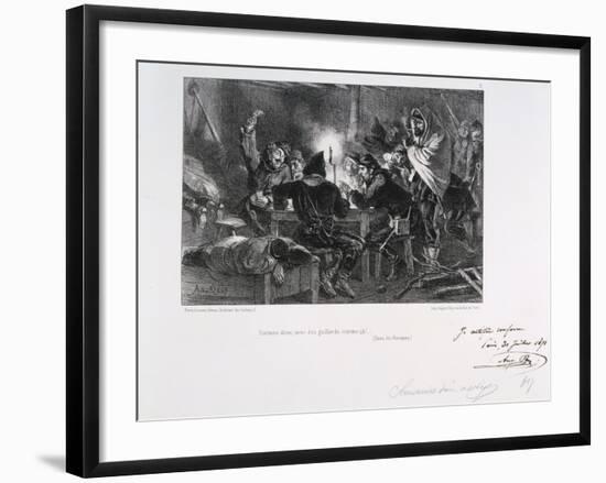 Dormez Donc, Avec Des Gaillards Comme Ca!, Siege of Paris, 1870-1871-Auguste Bry-Framed Giclee Print