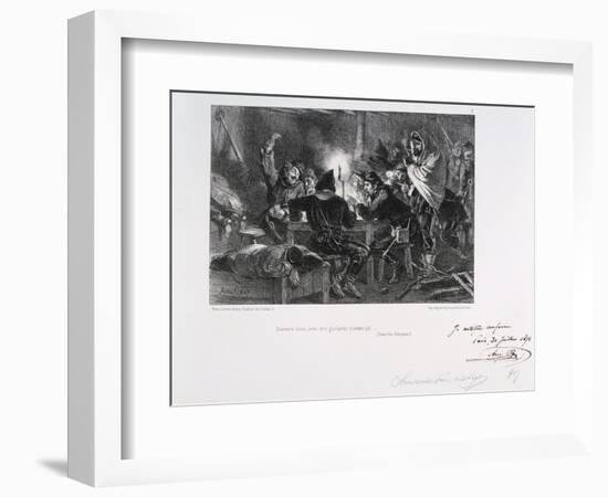 Dormez Donc, Avec Des Gaillards Comme Ca!, Siege of Paris, 1870-1871-Auguste Bry-Framed Giclee Print