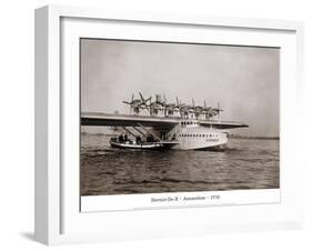 Dormier Do-X, Amsterdam, 1930-null-Framed Art Print