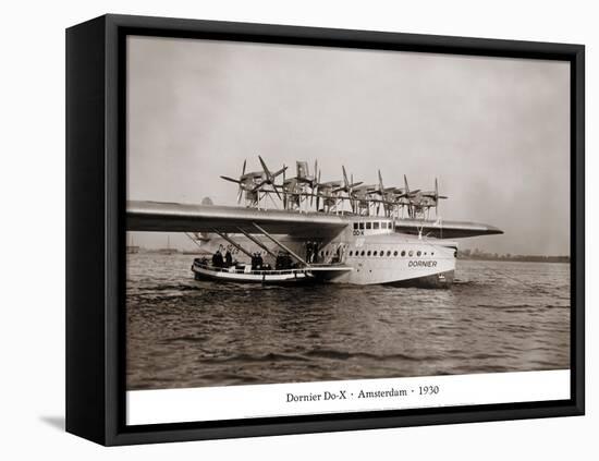 Dormier Do-X, Amsterdam, 1930-null-Framed Stretched Canvas