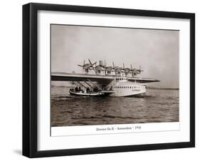 Dormier Do-X, Amsterdam, 1930-null-Framed Art Print