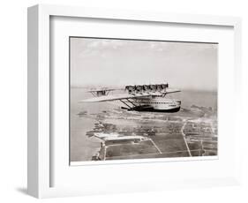 Dormier Do-X, in Flight over Norfolk, Virginia, 1931-null-Framed Art Print