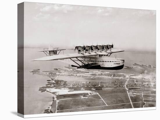 Dormier Do-X, in Flight over Norfolk, Virginia, 1931-null-Stretched Canvas