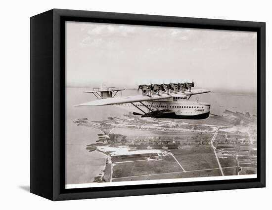 Dormier Do-X, in Flight over Norfolk, Virginia, 1931-null-Framed Stretched Canvas