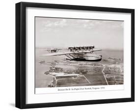 Dormier Do-X, in Flight over Norfolk, Virginia, 1931-null-Framed Art Print