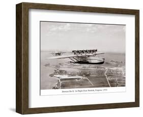 Dormier Do-X, in Flight over Norfolk, Virginia, 1931-null-Framed Art Print