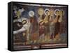 Dormition of Virgin Among Apostles, Detail, Byzantine Fresco-null-Framed Stretched Canvas