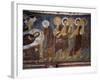 Dormition of Virgin Among Apostles, Detail, Byzantine Fresco-null-Framed Giclee Print