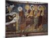 Dormition of Virgin Among Apostles, Detail, Byzantine Fresco-null-Mounted Giclee Print