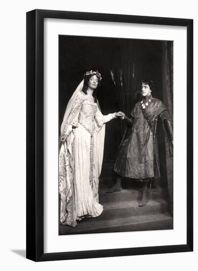 Dorothea Baird and Harcourt Williams (1880-195) in Paola and Francesca, 1907-Foulsham and Banfield-Framed Photographic Print