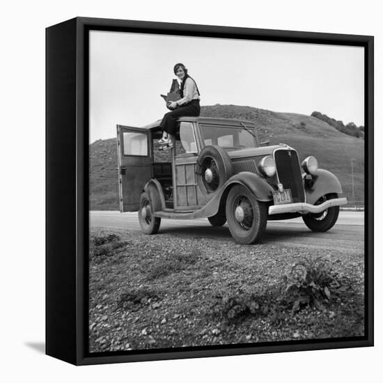 Dorothea Lange, Portrait of the Photographer-null-Framed Stretched Canvas