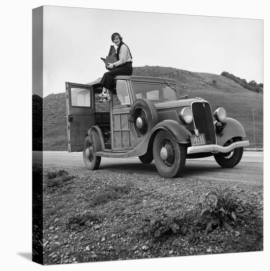 Dorothea Lange, Portrait of the Photographer-null-Stretched Canvas