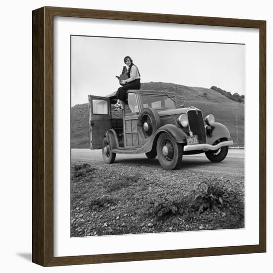 Dorothea Lange, Portrait of the Photographer-null-Framed Photographic Print