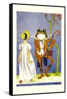 Dorothy and Frogman-John R. Neill-Framed Stretched Canvas