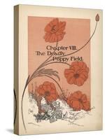 Dorothy and Toto Fall Asleep in the Deadly Poppy Field-null-Stretched Canvas