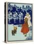 Dorothy and Toto Meet the Good Witch of the North and the Munchkins-null-Stretched Canvas