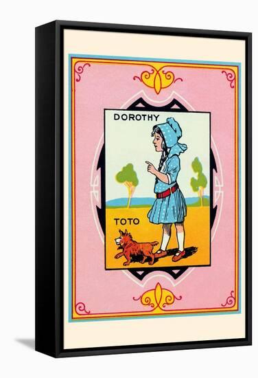 Dorothy and Toto-John R. Neill-Framed Stretched Canvas