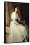 Dorothy, Daughter of Herbert Dicksee, 1917-Frank Bernard Dicksee-Framed Stretched Canvas