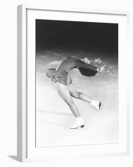 Dorothy Hamill, Star Skater, Performs a Layback Spin-null-Framed Photo