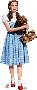 Dorothy Holding Toto - Wizard of Oz 75th Anniversary Lifesize Cardboard Cutout - Cardboard Cutouts, 61x24