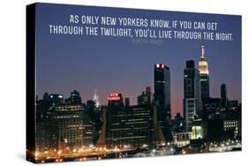 Dorothy Parker New Yorkers Quote-null-Stretched Canvas