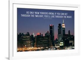 Dorothy Parker New Yorkers Quote-null-Framed Photo