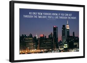 Dorothy Parker New Yorkers Quote-null-Framed Photo