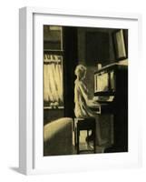 Dorothy Playing the Piano, 30th November 1931-George Adamson-Framed Giclee Print