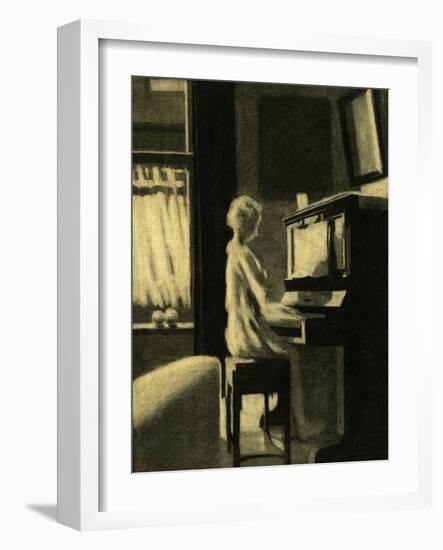 Dorothy Playing the Piano, 30th November 1931-George Adamson-Framed Giclee Print