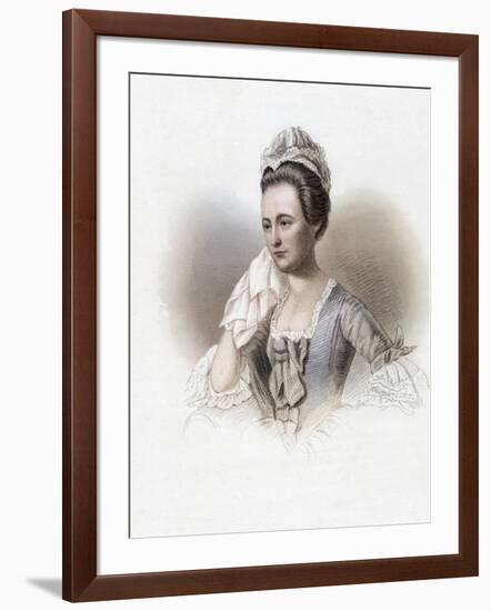 Dorothy Quincy Hancock Scott, Dorothy Quincy, Portrait by John Singleton Copley-John Singleton Copley-Framed Giclee Print