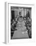 Dorothy Shaver, President of Lord and Taylor Department Stores, Having Lunch with Her Executives-null-Framed Photographic Print