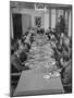 Dorothy Shaver, President of Lord and Taylor Department Stores, Having Lunch with Her Executives-null-Mounted Photographic Print