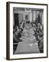 Dorothy Shaver, President of Lord and Taylor Department Stores, Having Lunch with Her Executives-null-Framed Photographic Print