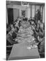 Dorothy Shaver, President of Lord and Taylor Department Stores, Having Lunch with Her Executives-null-Mounted Photographic Print