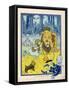 Dorothy Tells the Cowardly Lion That He Ought to Be Ashamed of Himself-null-Framed Stretched Canvas