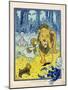 Dorothy Tells the Cowardly Lion That He Ought to Be Ashamed of Himself-null-Mounted Photographic Print