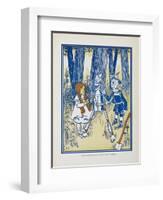 Dorothy, the Tin Woodman and the Scarecrow-William Denslow-Framed Giclee Print