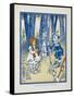 Dorothy, the Tin Woodman and the Scarecrow-William Denslow-Framed Stretched Canvas