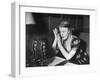 Dorothy Thompson Working on a Radio Broadcast-Hansel Mieth-Framed Photographic Print