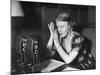 Dorothy Thompson Working on a Radio Broadcast-Hansel Mieth-Mounted Photographic Print