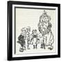 Dorothy, Toto, the Scarecrow, Tinman (Tin Woodman) and the Cowardly Lion, From 'The Wizard Of Oz'-William Denslow-Framed Giclee Print