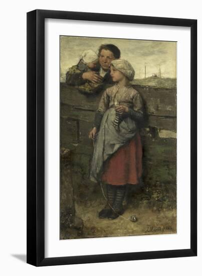 Dorpelingen, Jacob Maris-Jacob Maris-Framed Art Print