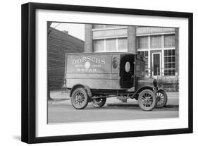 Dorsch's White Cross Bread Delivery Truck-null-Framed Art Print