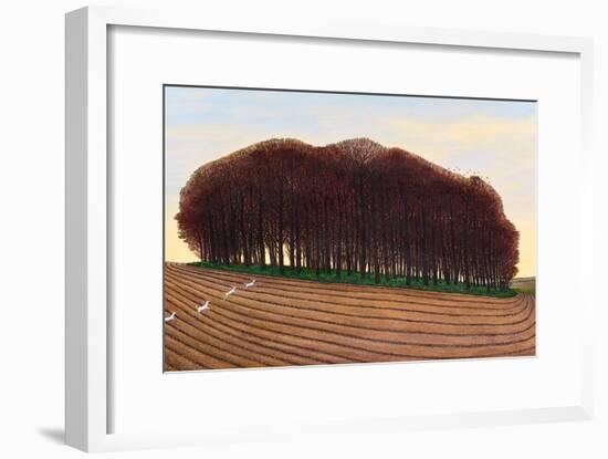 Dorset Clump of Trees, 2012-Liz Wright-Framed Giclee Print