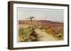 Dorset Scenery: Bere Heath in Autumn, Egdon Heath in Thomas Hardys Return of the Native-Walter Tyndale-Framed Art Print