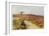 Dorset Scenery: Bere Heath in Autumn, Egdon Heath in Thomas Hardys Return of the Native-Walter Tyndale-Framed Art Print