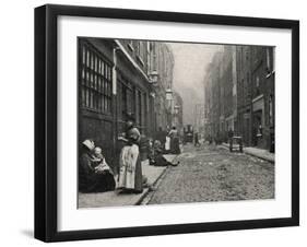 Dorset Street, Spitalfields, East End of London-Peter Higginbotham-Framed Photographic Print