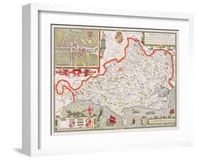 Dorsetshire-John Speed-Framed Giclee Print